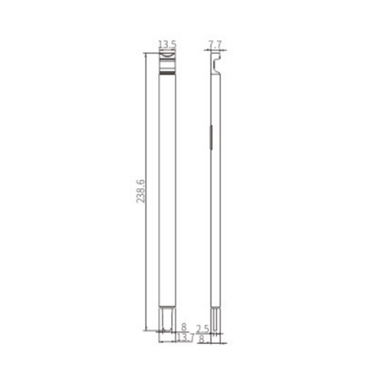 Flush bolt MX12