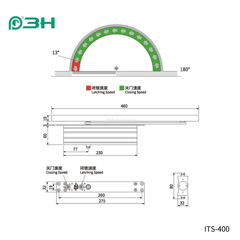 Concealed Door Closer 