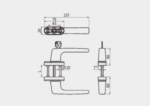 Window handle CZ26A