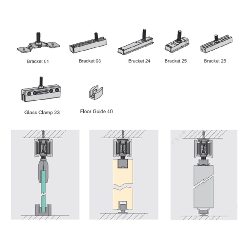 Silent Sliding Door System Soft Closing Buffering Device