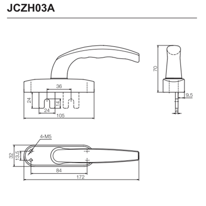 Bronze Taper Handles JCZH03A