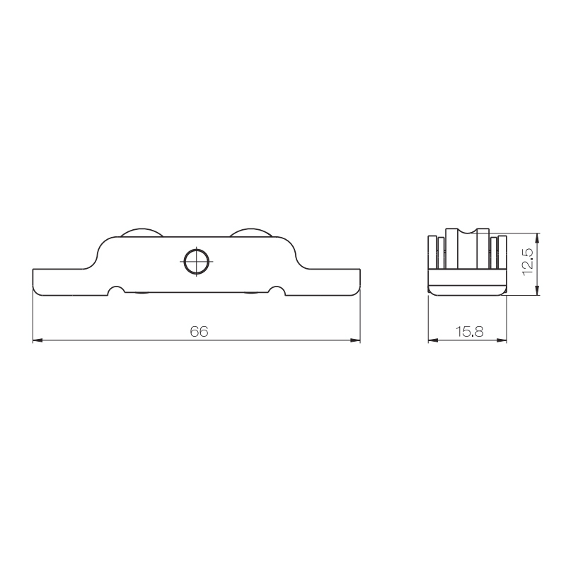 Carbon Steel Sliding Window Double Sliding Roller PLBS05-AG