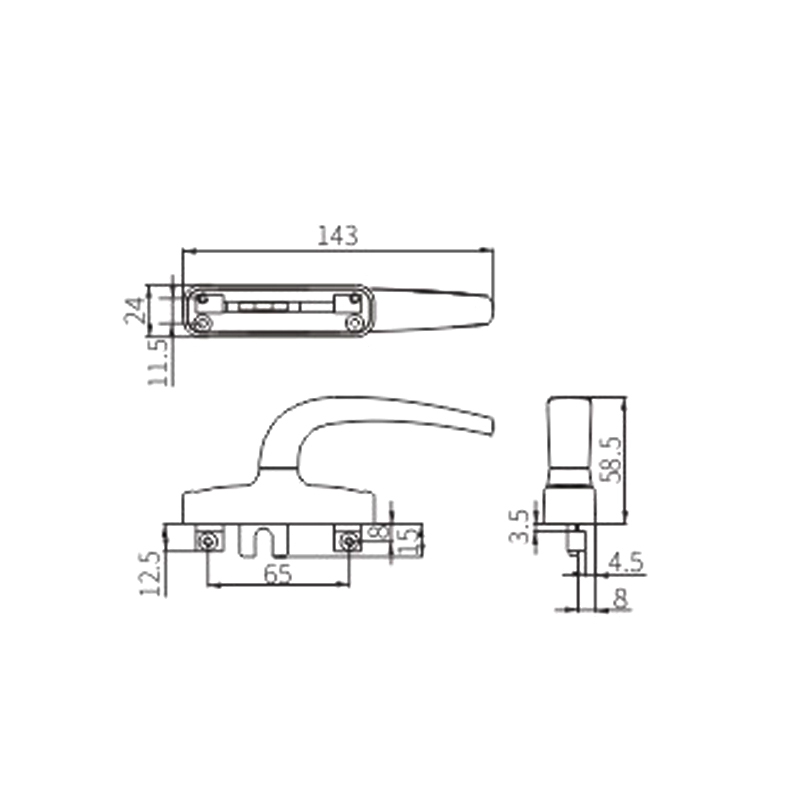 Casement Window Handle CZH37