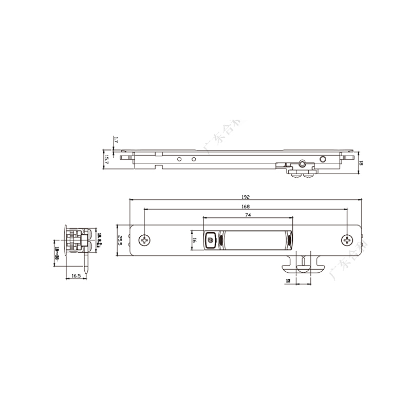 Sliding Latch Lock with Hook STG37