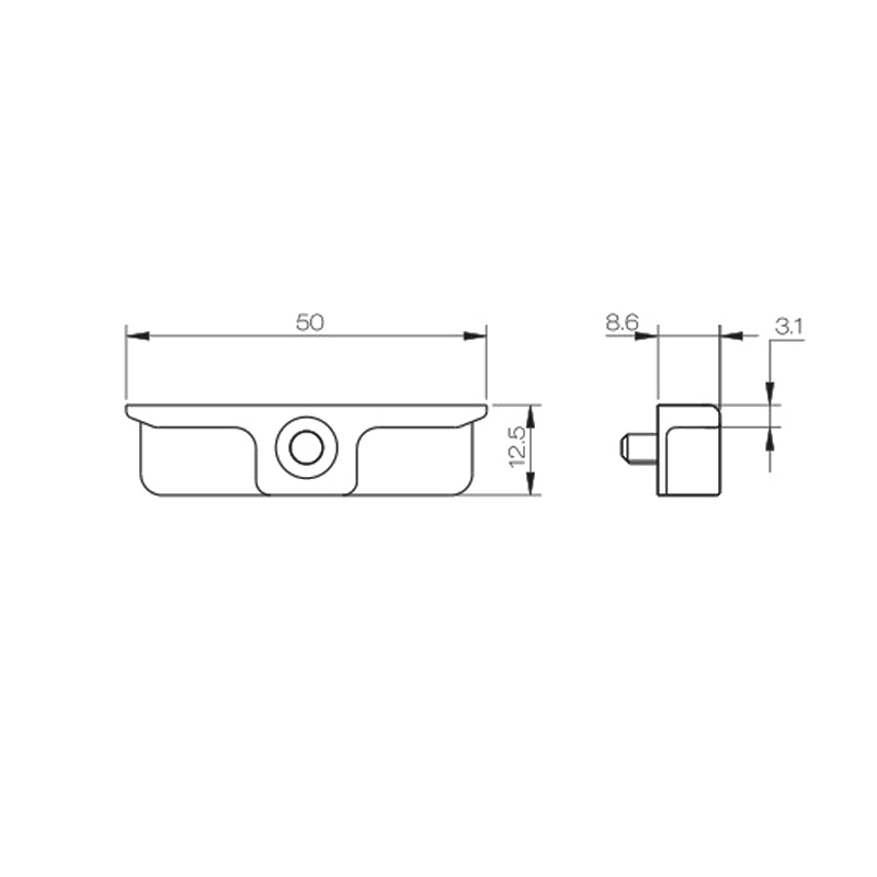 High Quality Aluminum Alloy UPVC Door and Window Locking Sticker PCSK01A