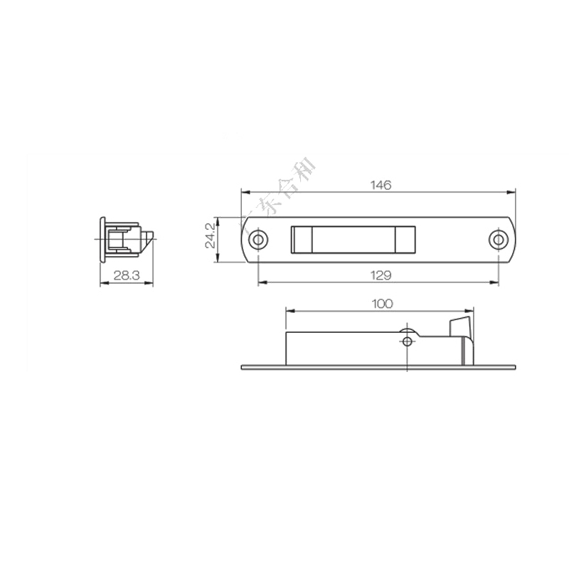 UPVC Sliding Touch Lock PSTP02