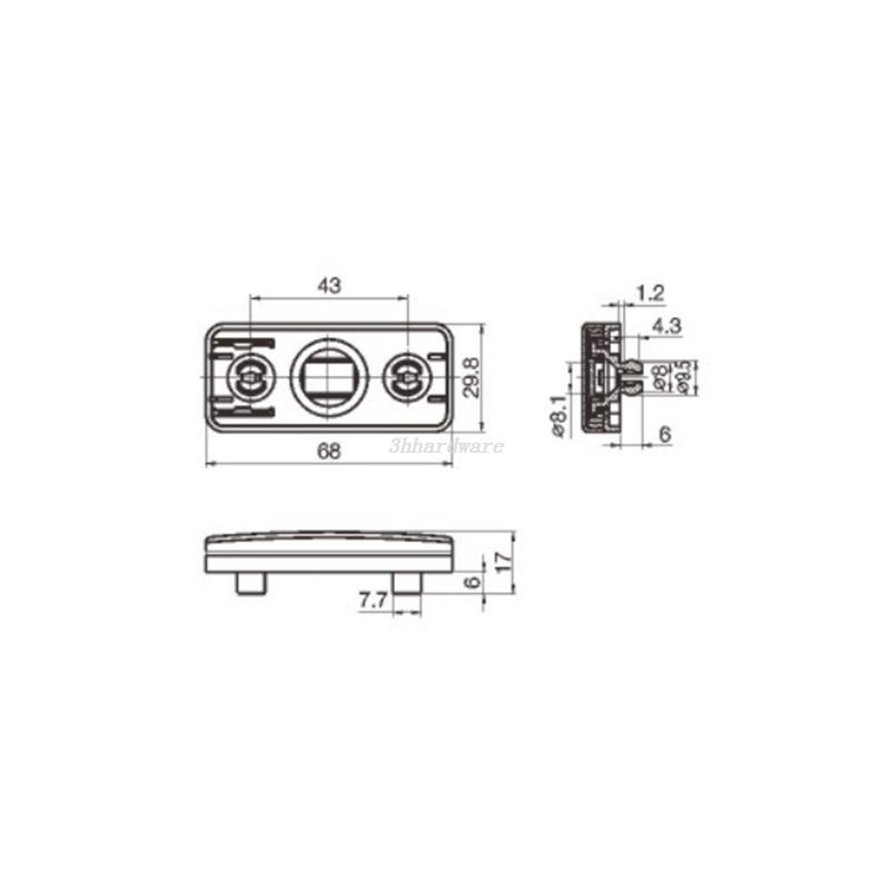 JCZZ03 concealed handle base 2