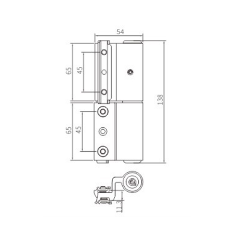 Casement Door 3D Hinge JX133