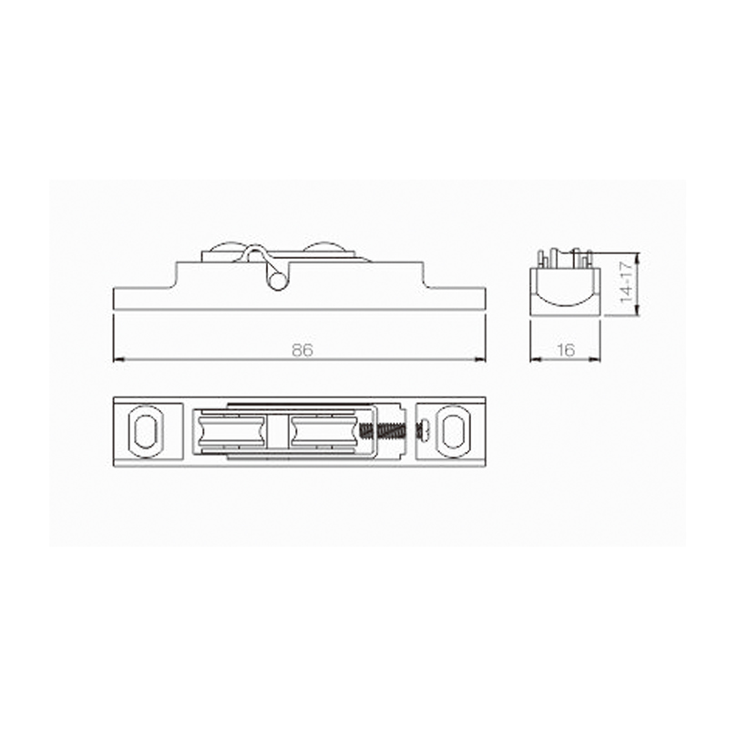 UPVC Sliding Roller PLTS01C-AS