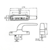 Aluminium Window Handle CZH26A