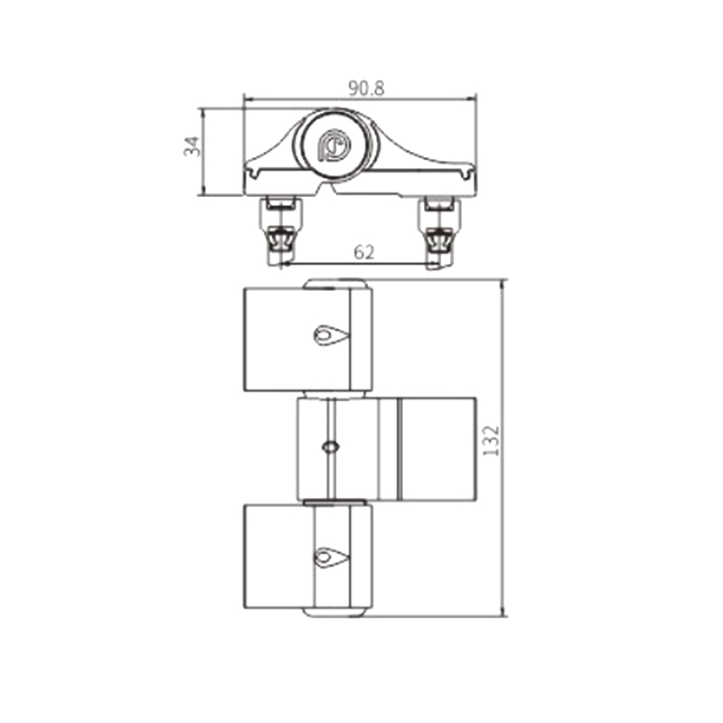 Casement Door 3D Hinge JX50A