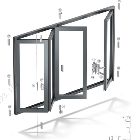 Bi-Fold Door Hardwarew ZDMQ01