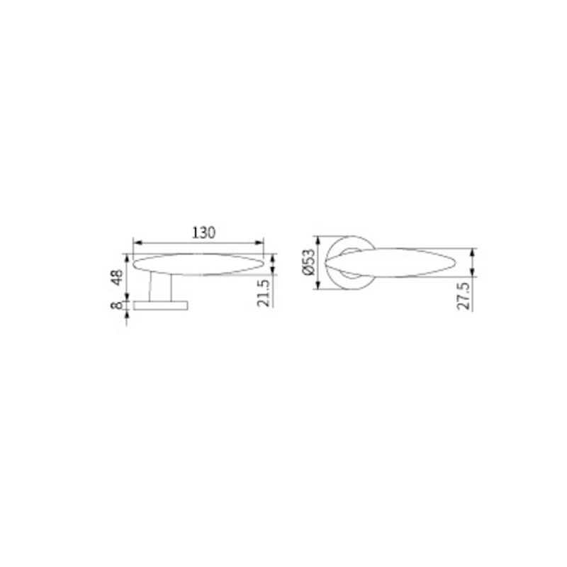 Stainless Steel Construction Casement Sliding Door Handle EH-1103