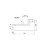 Stainless Steel Glass Door Corner Patch Fitting PF-40