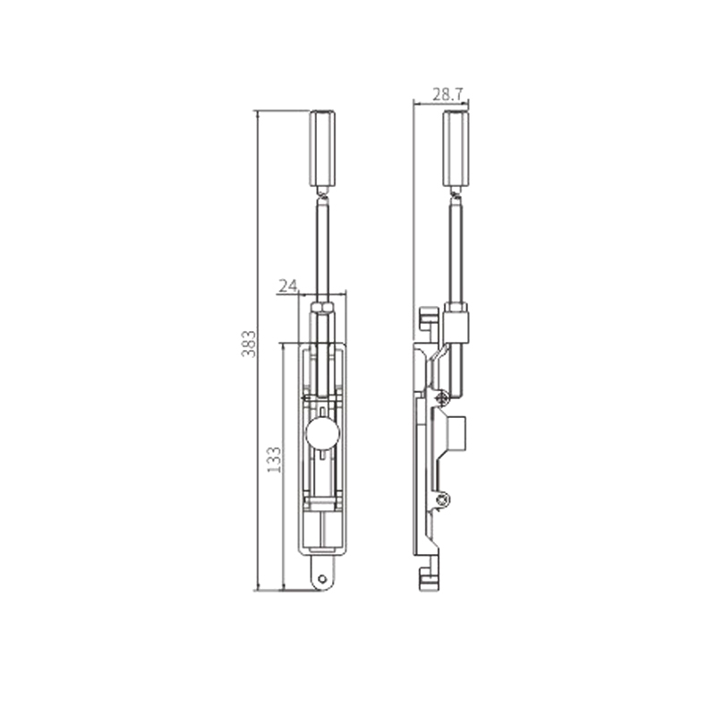 Flush bolt MX01