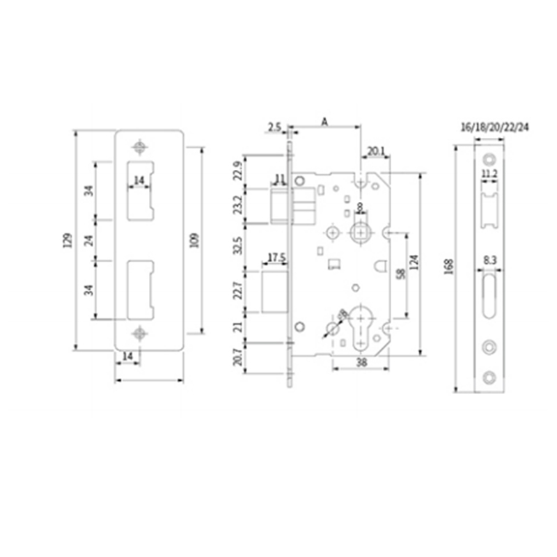 Door Lock Body 58 series