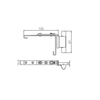 High quality upper window hinge for UPVC inward casement window PJCS03