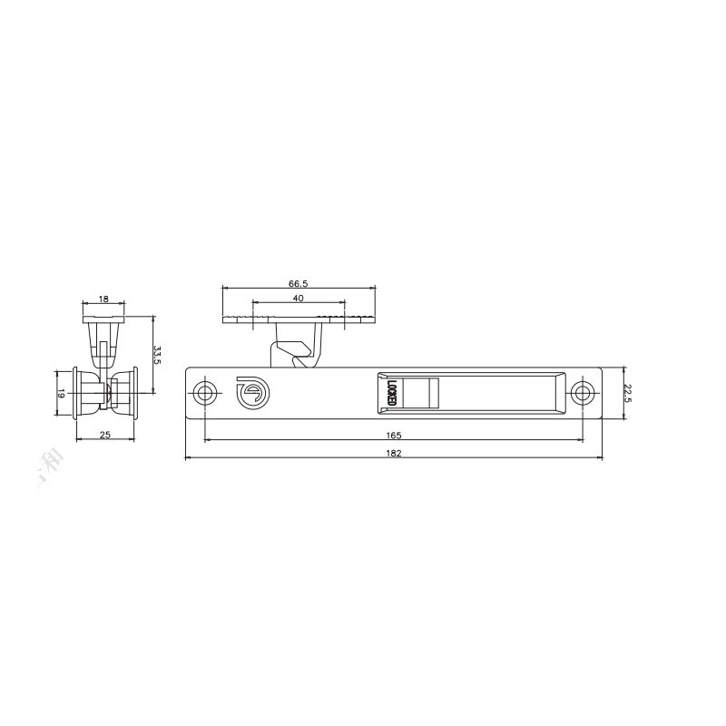 Sliding Latch Lock STG02K