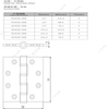 EN 2 Ball Bearings Butt Hinge 504030-2BB 