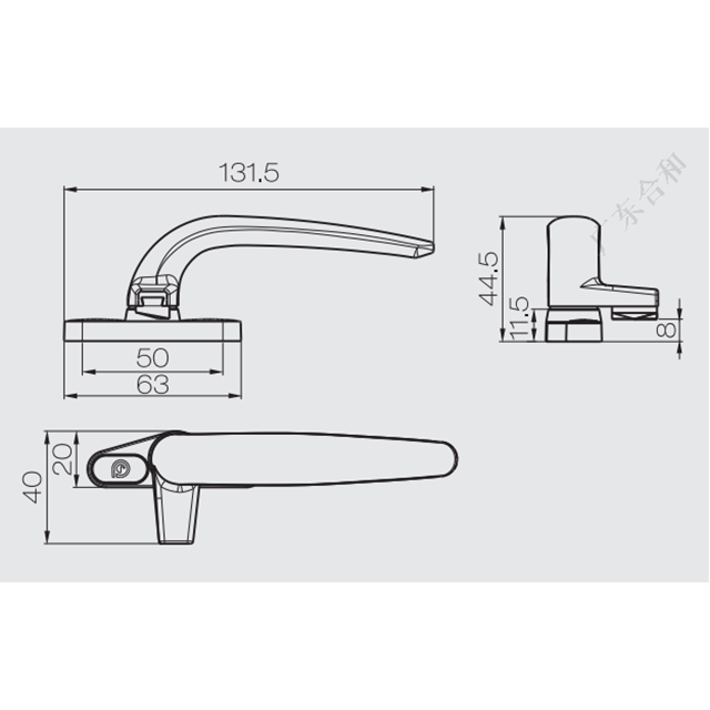 Window Camlock Handle ZY12