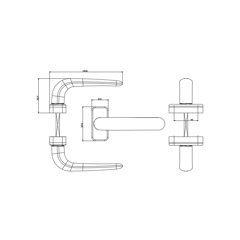 Casement Door Handle CZM16