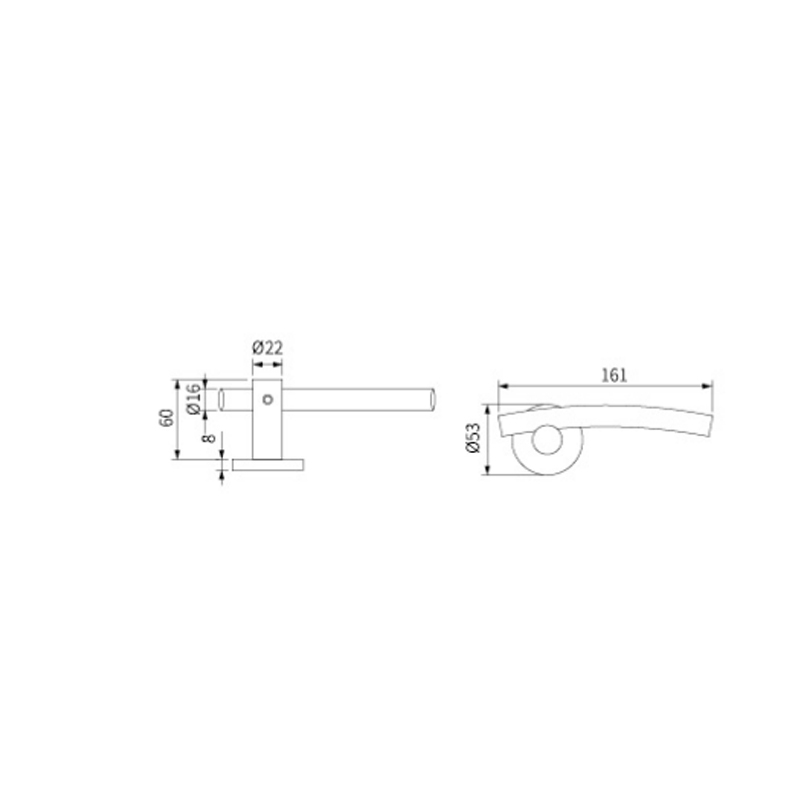 Stainless Steel Customised Casement Sliding Door Handle EH-1209