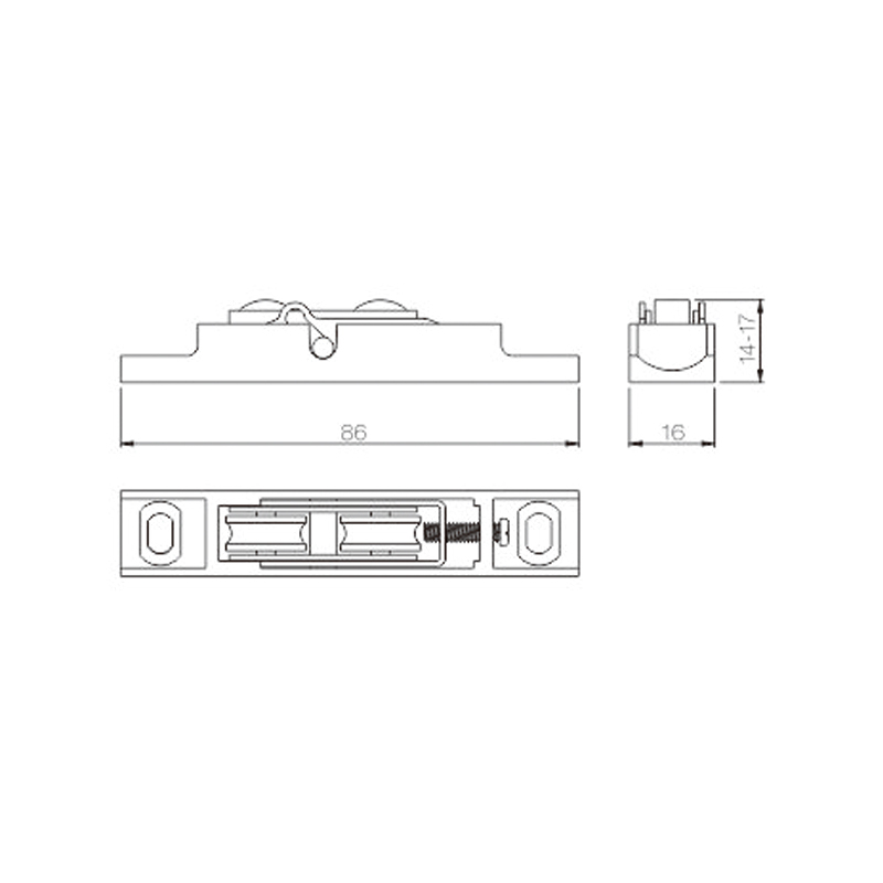 UPVC Sliding Roller PLTS01-PS