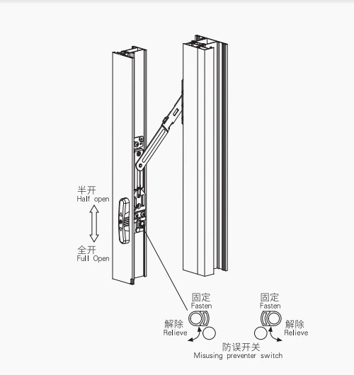 Concealed Anti-off Safety Lock AFS03L