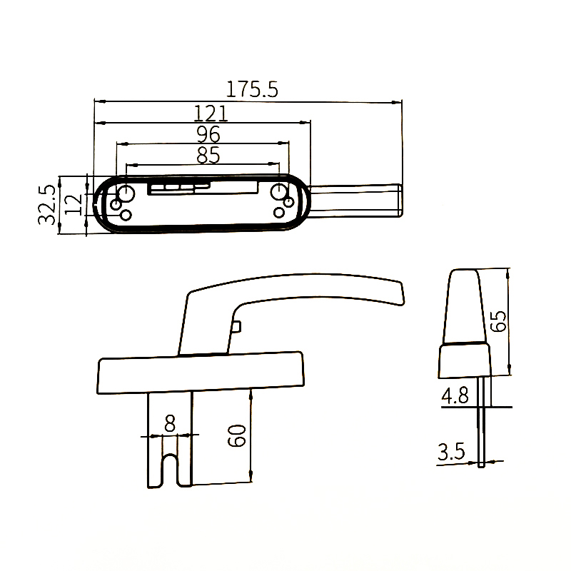 Aluminium Window Handle CZH43