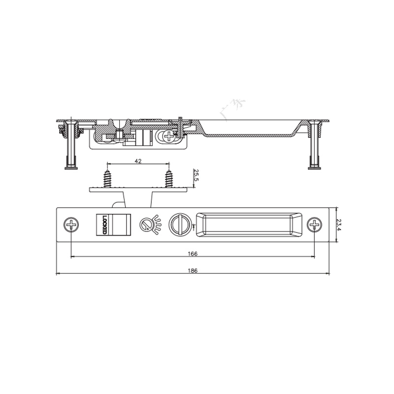 Sliding Latch Lock STG06A