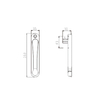 UPVC handle PCZ27