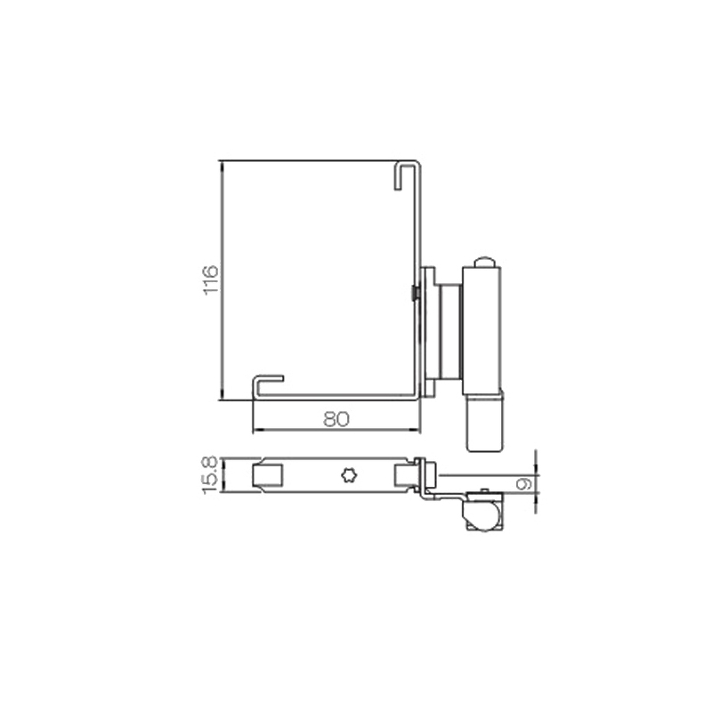 UPVC Bottom Window Hinge PJCX03