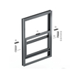 Vertical Sliding Window Hardware