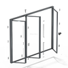 Bi-Fold Door Hardware WZDM06(18 Profile)