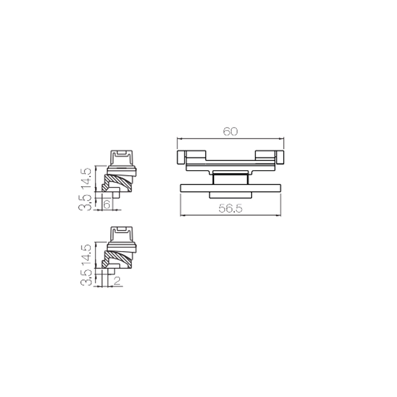 UPVC Window Middle Lock Buckle PJK02