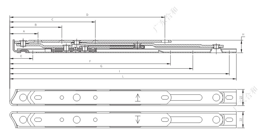 UPVC Friction Stay Hinge PHKS